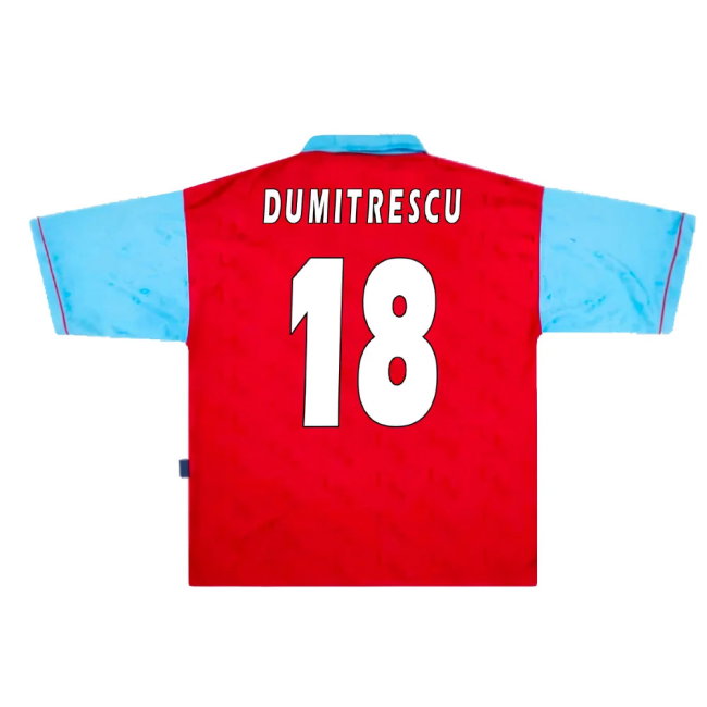 West Ham 1995-97 Home Shirt (XXL) (Mint) (Dumitrescu 18)