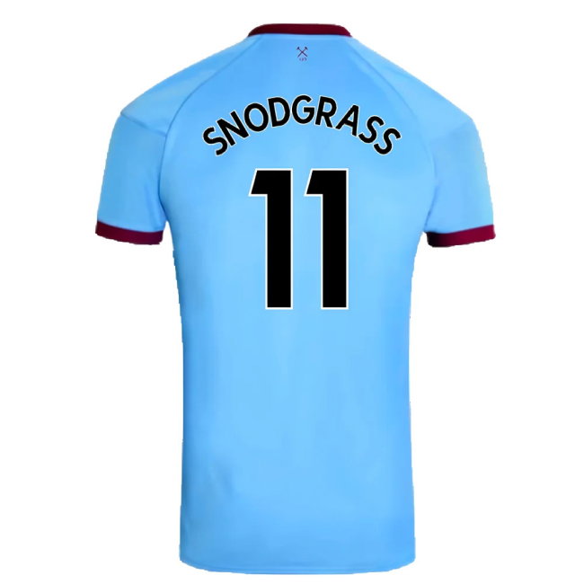 West Ham United 2020-21 Away Shirt (M) (Mint) (SNODGRASS 11)