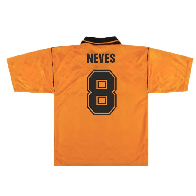 Wolves 1990-92 Home Shirt (L) (Very Good) (Neves 8)