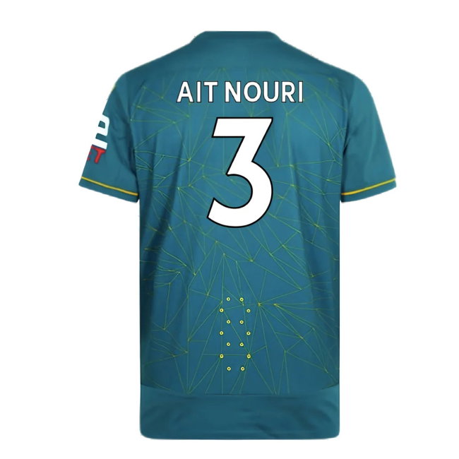 Wolves 2022-23 Pro Away Shirt (Sponsorless) (XXL) (Mint) (AIT NOURI 3)