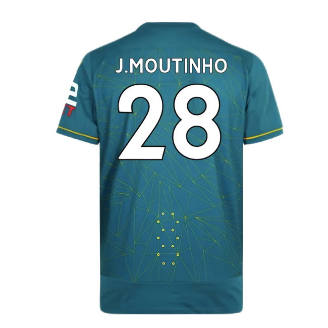 Wolves 2022-23 Pro Away Shirt (Sponsorless) (XXL) (Mint) (J.MOUTINHO 28)