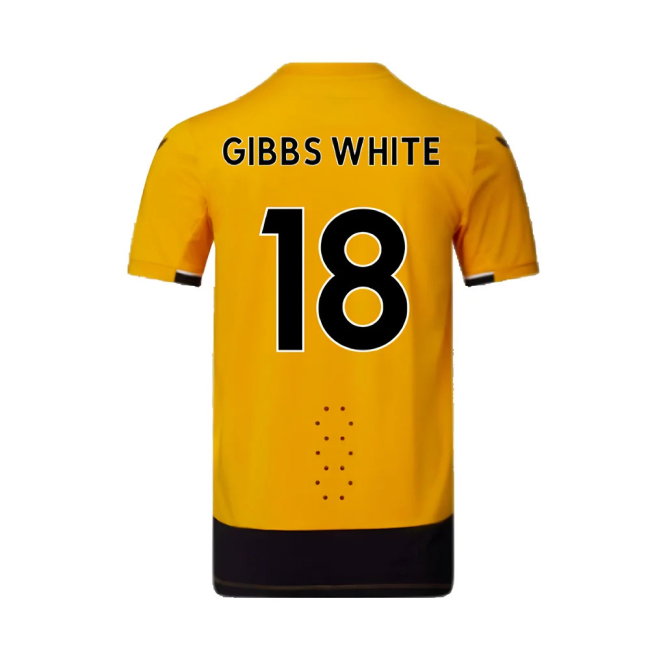 Wolves 2022-23 Pro Home Shirt (Sponsorless) (M) (Excellent) (GIBBS WHITE 18)