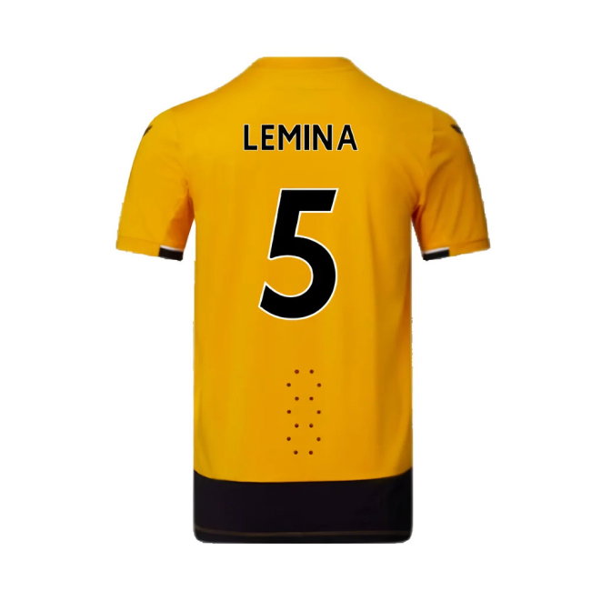 Wolves 2022-23 Pro Home Shirt (Sponsorless) (M) (Excellent) (Lemina 5)