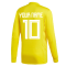 2017-2018 Feyenoord Long Sleeve Training Jersey (Yellow) (Your Name)