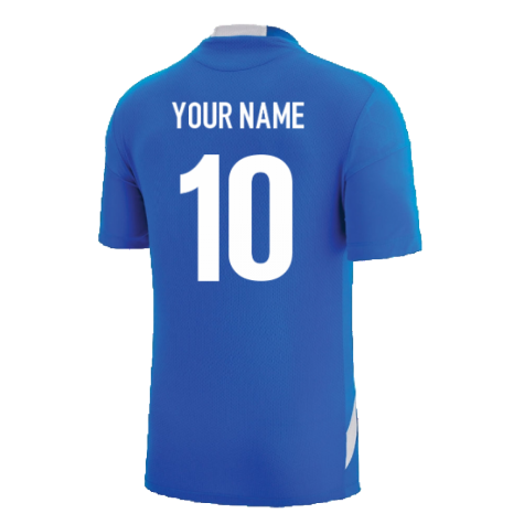 2022-2023 Italy Rugby Training Shirt (Blue) (Your Name)