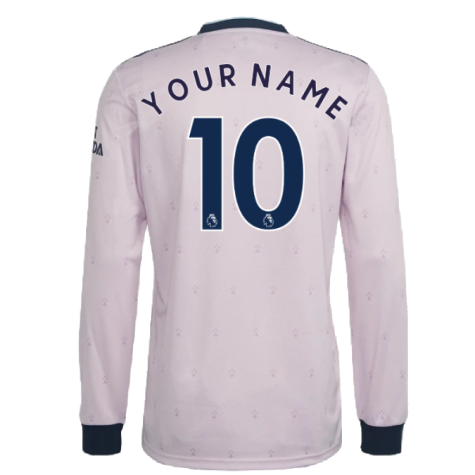 2022-2023 Arsenal Long Sleeve Third Shirt (Your Name)