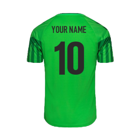 2022-2023 Denmark Home Goalkeeper Shirt (Green) - Kids (Your Name)