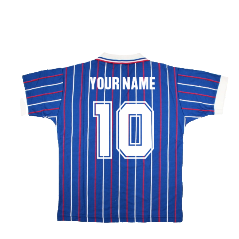 France Retro 1980s Home Football Shirt (Your Name)