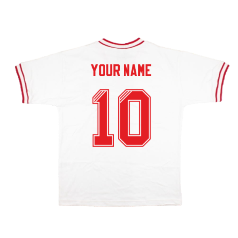 Switzerland 1970s Retro Football Shirt (White) (Your Name)