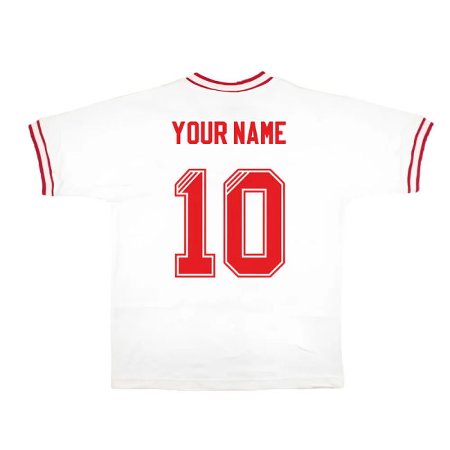Switzerland 1970s Retro Football Shirt (White) (Your Name)