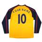 2008-2009 Arsenal Long Sleeve Away Shirt (Your Name)