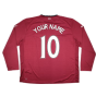 2012-2013 Newcastle Long Sleeve Away Shirt (Your Name)