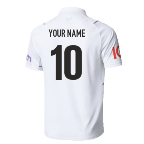 2023 England Test Replica Short Sleeve Jersey (Your Name)