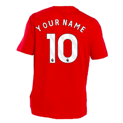 2023-2024 Man Utd DNA Graphic Tee (Red) (Your Name)