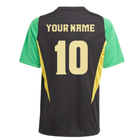 2023-2024 Jamaica Training Shirt (Black) - Kids (Your Name)