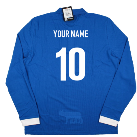 2023-2024 Italy Rugby Home LS Cotton Shirt (Your Name)