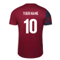 2023-2024 England Rugby Warm Up Jersey (Tibetan Red) - Kids (Your Name)