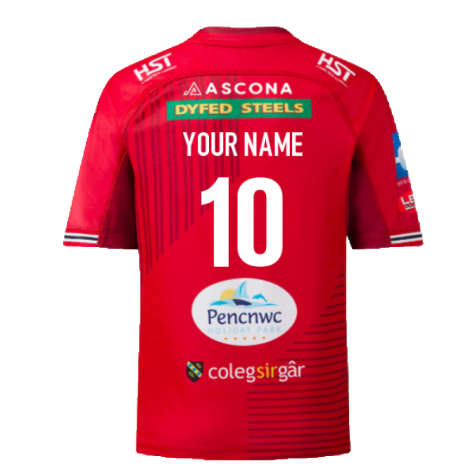 2023-2024 Scarlets Home Rugby Shirt (Your Name)