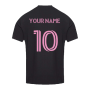 2023-2024 Inter Miami Messi Sunny GOAT T-Shirt (Black) (Your Name)