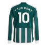 2023-2024 Man Utd Away Long Sleeve Shirt (Kids) (Your Name)
