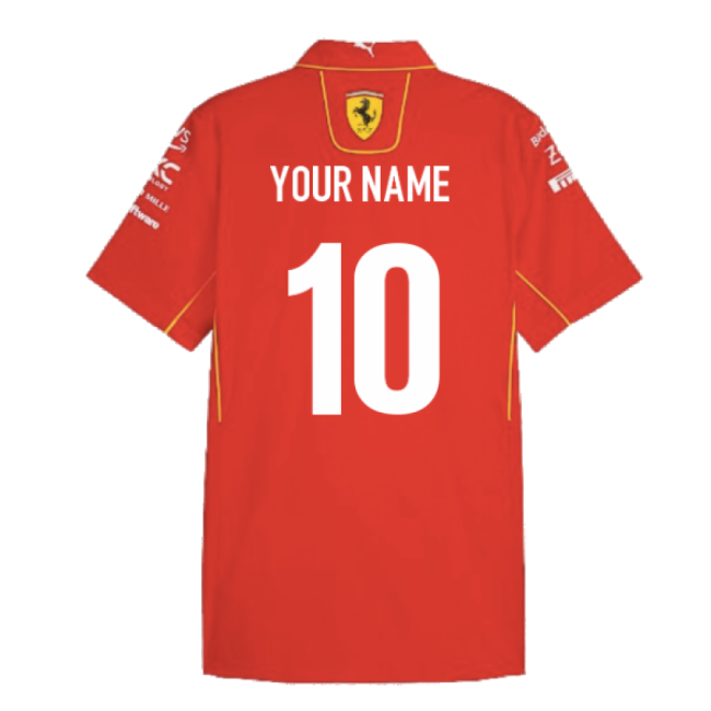 2024 Scuderia Ferrari Team Shirt (Red) (Your Name)