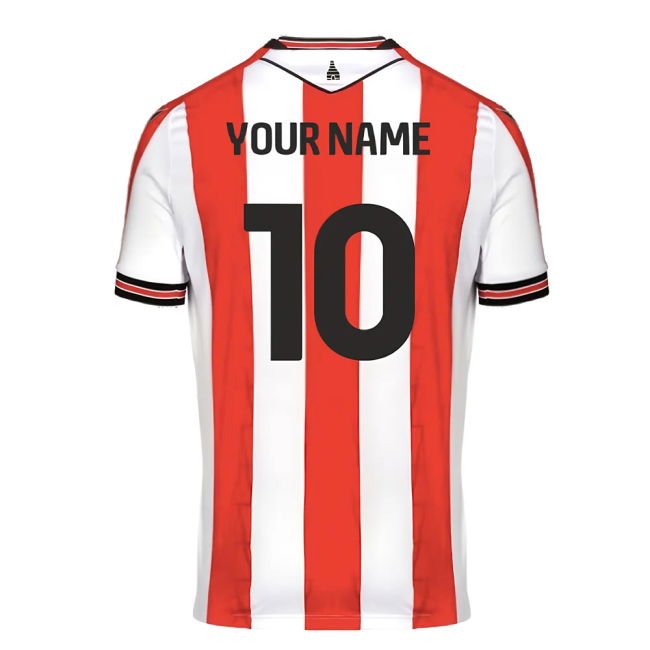 2024-2025 Stoke City Home Long Sleeve Shirt (Your Name)