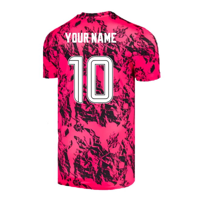 2024-2025 Hibernian Goalkeeper Shirt (Pink) (Your Name)
