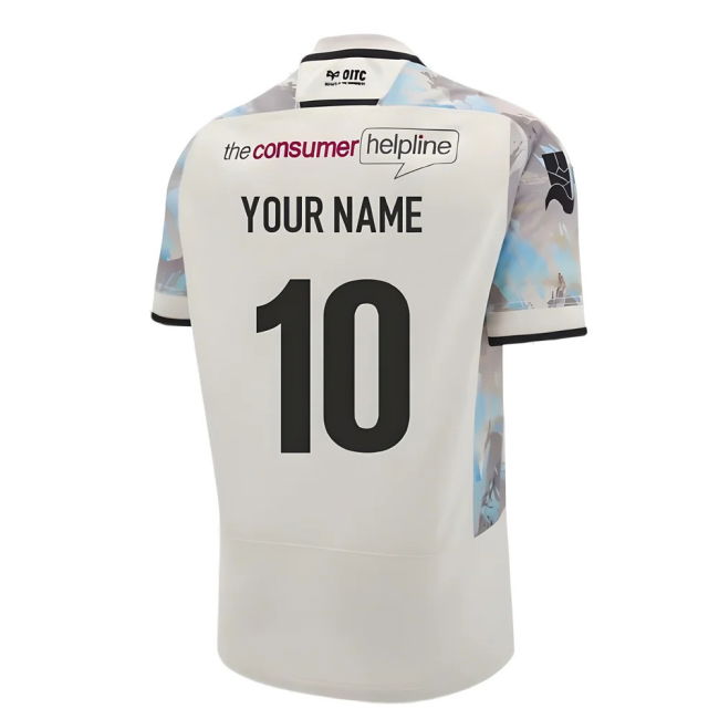 2024-2025 Ospreys Rugby Away Replica Shirt (Your Name)