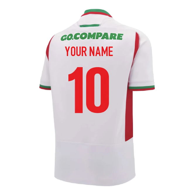 2024-2025 Wales Rugby Away Slim Fit Shirt (Your Name)