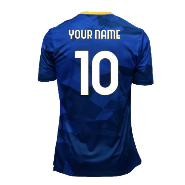 2024-2025 Hellas Verona Pre-Match Shirt (Blue) (Your Name)