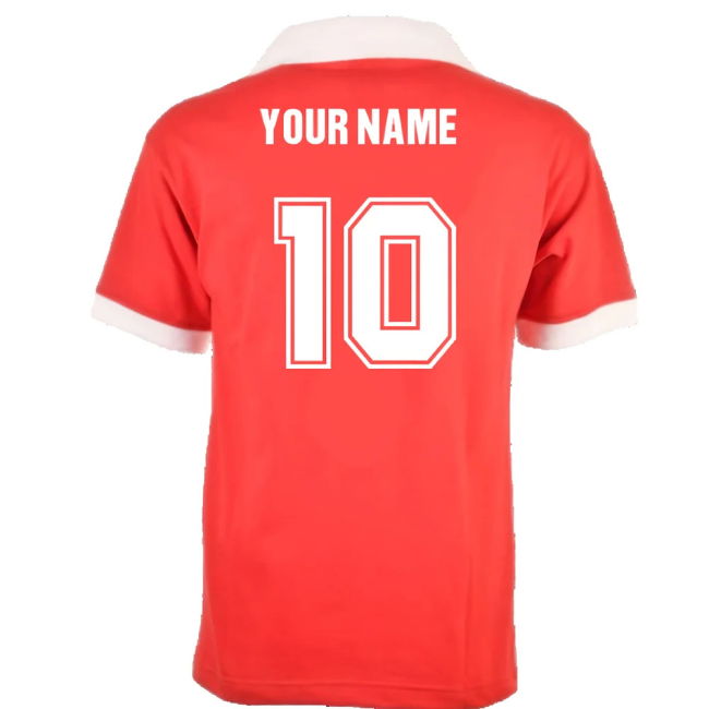 Manchester Reds 1970s Retro Shirt (Your Name)