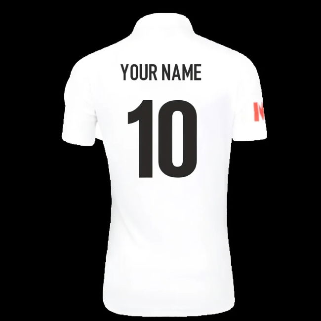 2025 England Cricket ECB Test Replica SS Shirt (White) - Womens (Your Name)