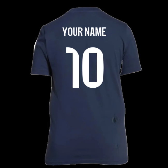 2025-2026 Real Madrid US Tee (Legend Ink) - Navy (Your Name)