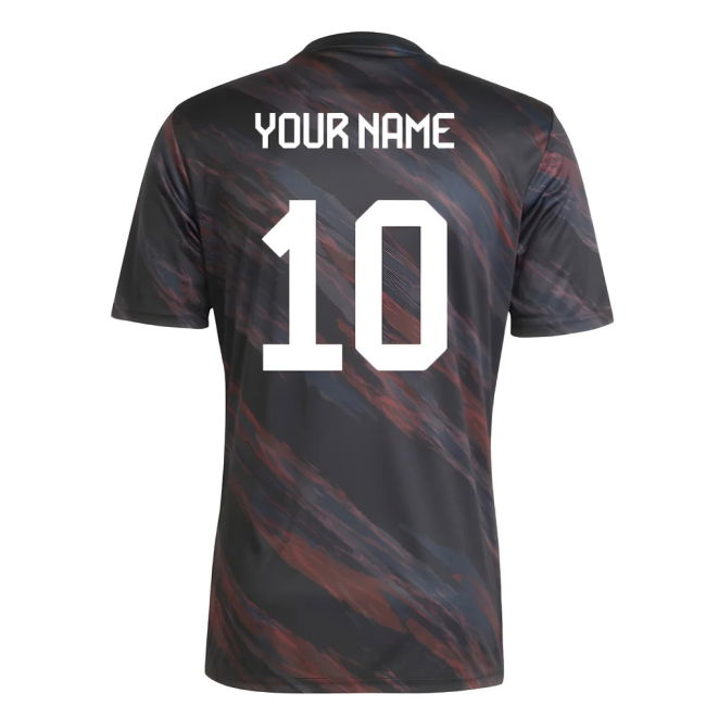 2025-2026 Bayern Munich Pre-Match Shirt (Black) (Your Name)