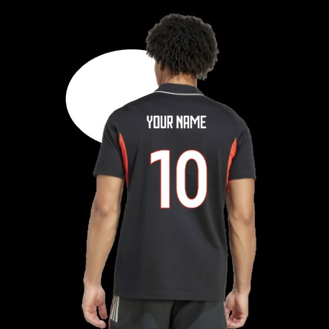 2025-2026 Benfica Polo Shirt (Black) (Your Name)