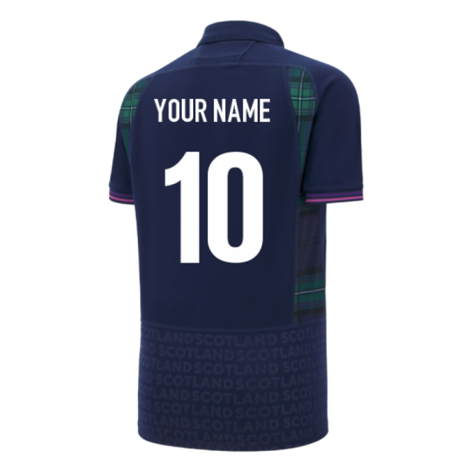 2025-2026 Scotland Home WRWC Poly Rugby Shirt (Your Name)