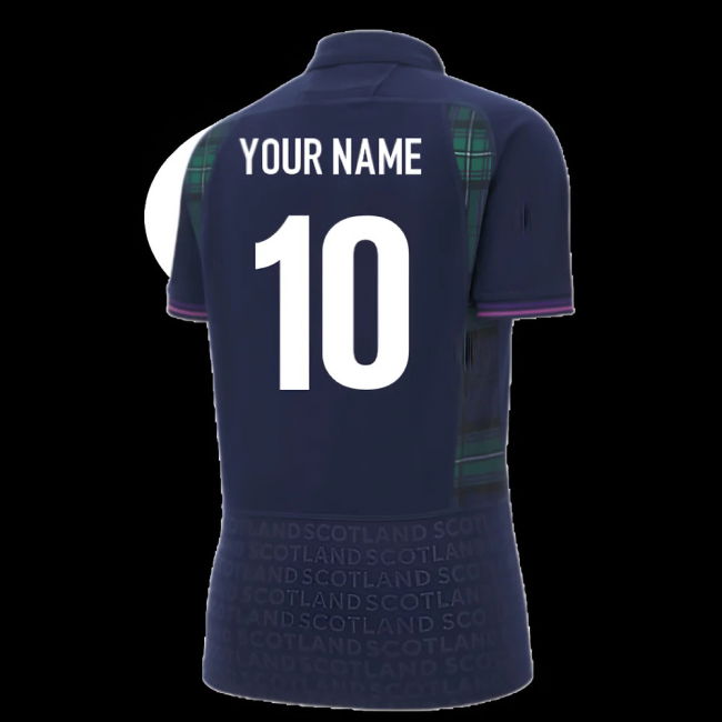 2025-2026 Scotland Home WRWC Poly Rugby Shirt (Womens) (Your Name)