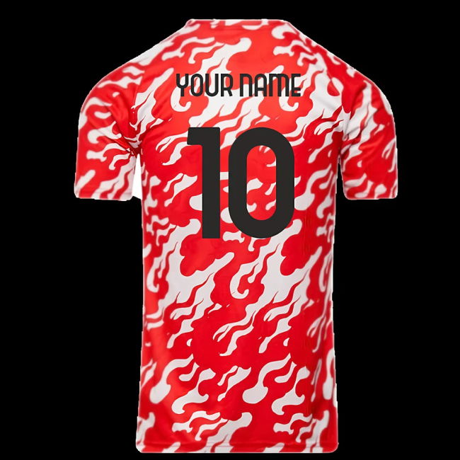 2025-2026 AC Milan Warm Up Jersey (White) (Your Name)