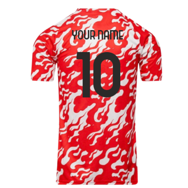 2025-2026 AC Milan Warm Up Jersey (White) (Your Name)