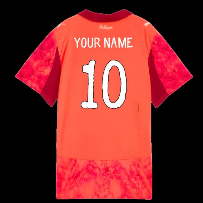 2025-2026 KIDSUPER x SE Palmeiras CWC Shirt (Glowing Red) - Womens (Your Name)