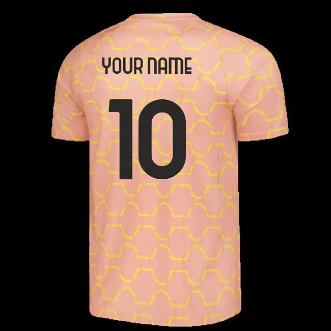 2025-2026 AC Milan Warm Up Jersey (Pink Fruit) (Your Name)