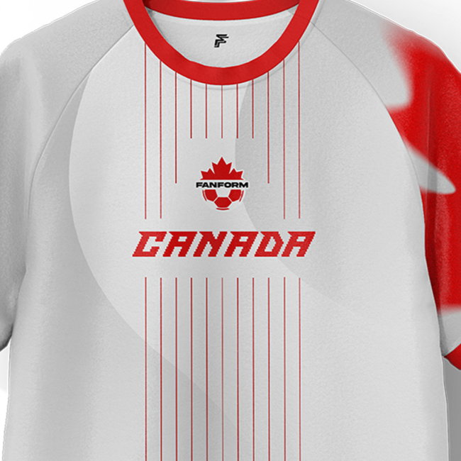 Canada Away Supporter Football Jersey Adult Short Sleeve