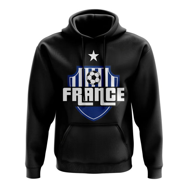 France Country Logo Hoody (black) - Kids
