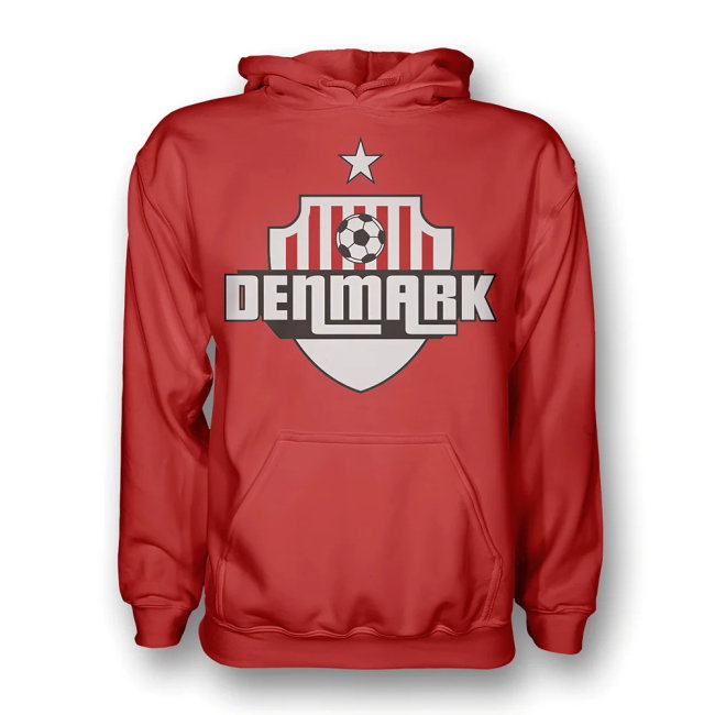Denmark Country Logo Hoody (red) - Kids