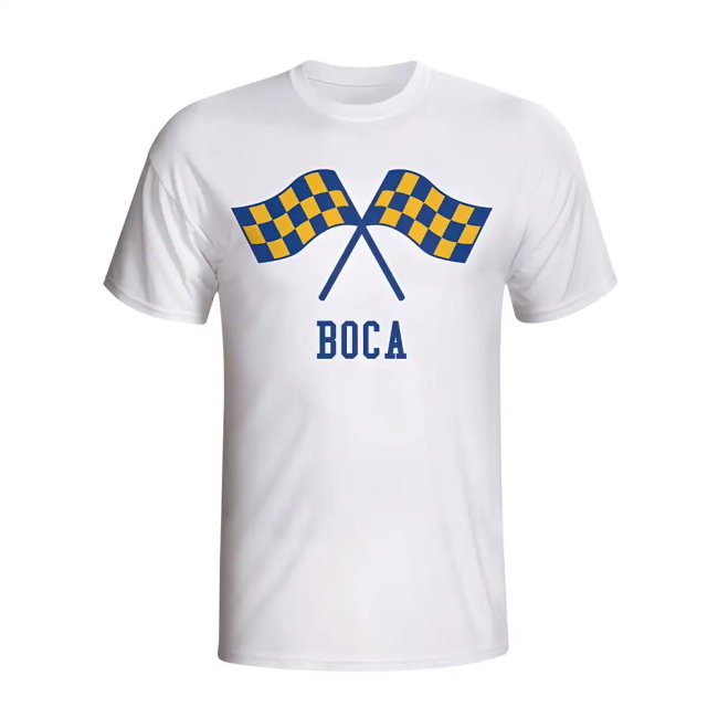 Boca Juniors Waving Flags T-shirt (white) - Kids