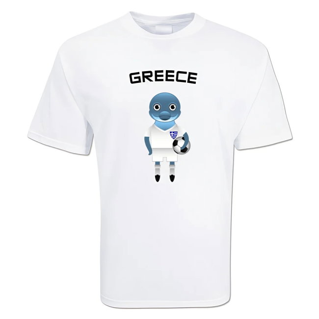 Greece Mascot Soccer T-shirt