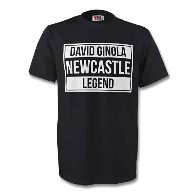David Ginola Newcastle Legend Tee (black)