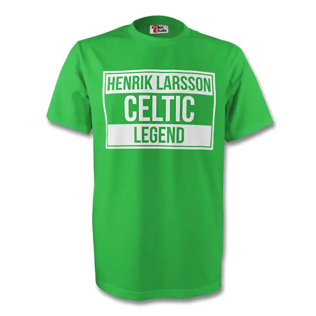 Henrik Larsson Celtic Legend Tee (green)