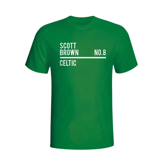 Scott Brown Celtic Squad T-shirt (green)