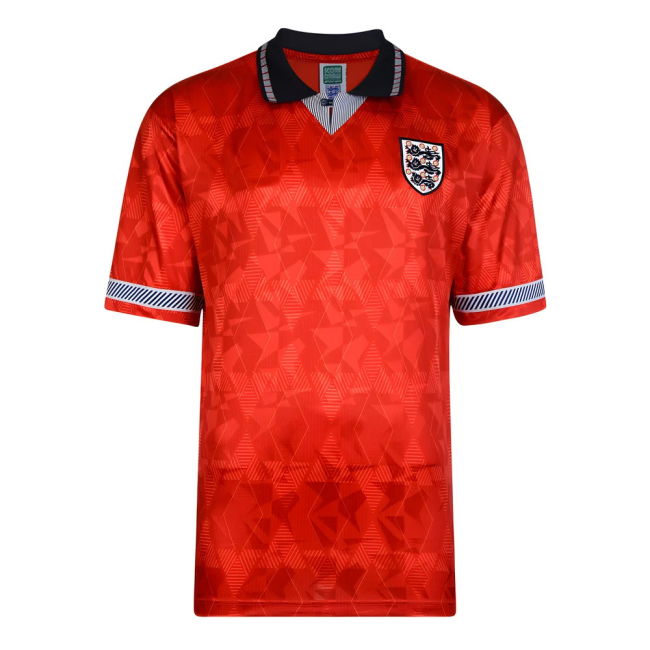 Score Draw England World Cup 1990 Away Shirt (Pearce 3)